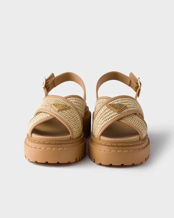 Crochet and leather sandals - Image 5