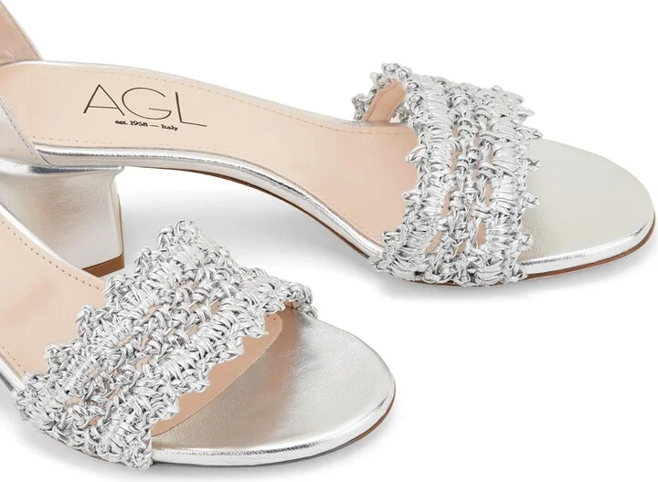 Crochet Block Heel Sandal - Image 5