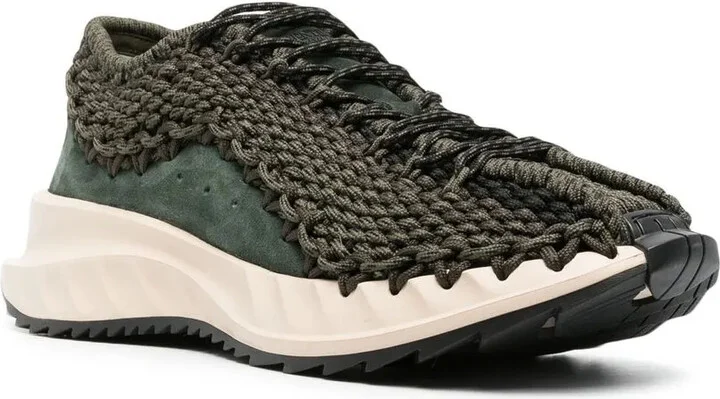 Crochet-Design Lace-Up Sneakers - Image 2