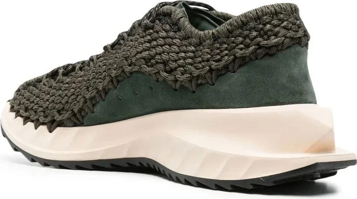 Crochet-Design Lace-Up Sneakers - Image 3