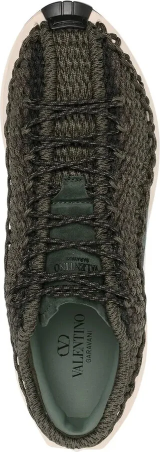 Crochet-Design Lace-Up Sneakers - Image 4
