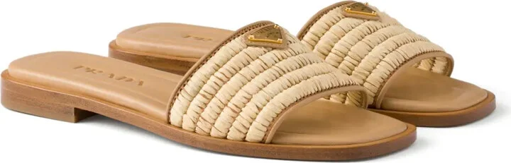 Crochet-Detail Leather Sandals - Image 2