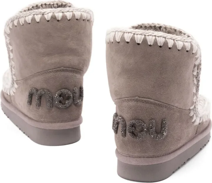 Crochet-Detail Sheepskin Boots - Image 5