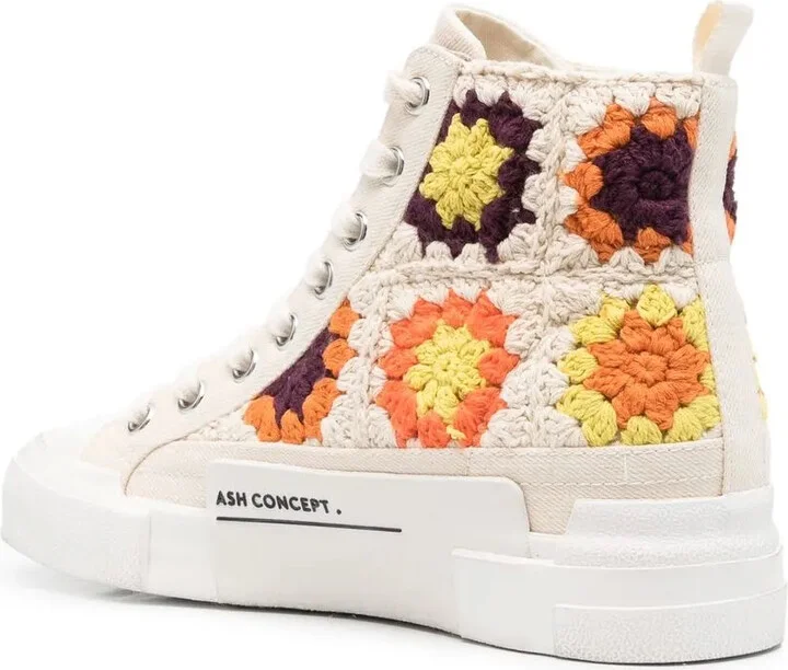 Crochet High-Top Sneakers - Image 3