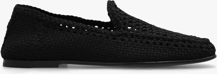 Crochet Moccasins, , - Black