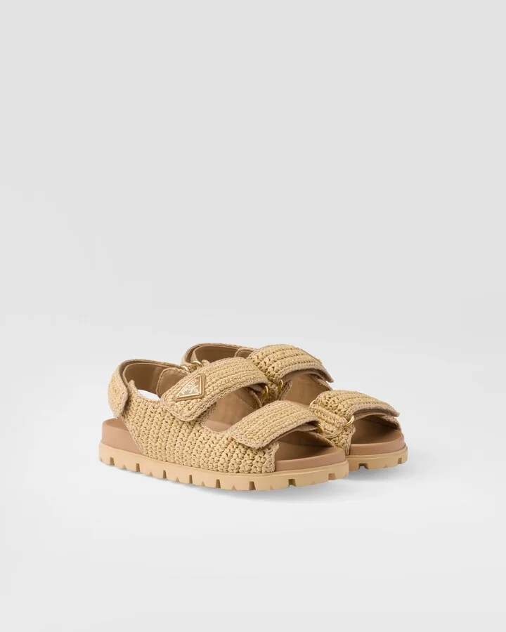 Crochet sandals