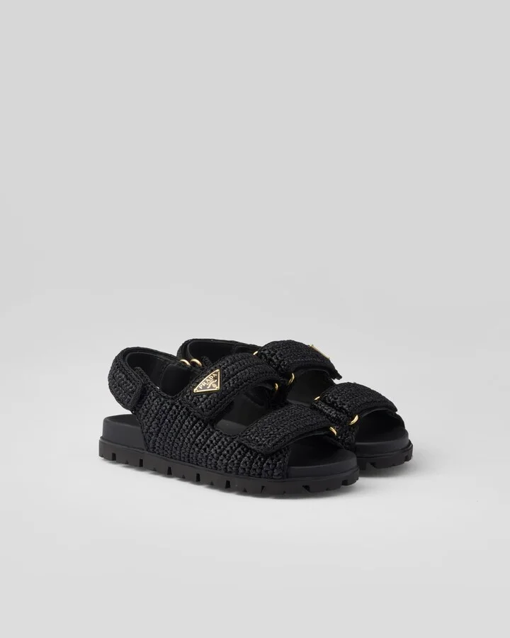Crochet sandals
