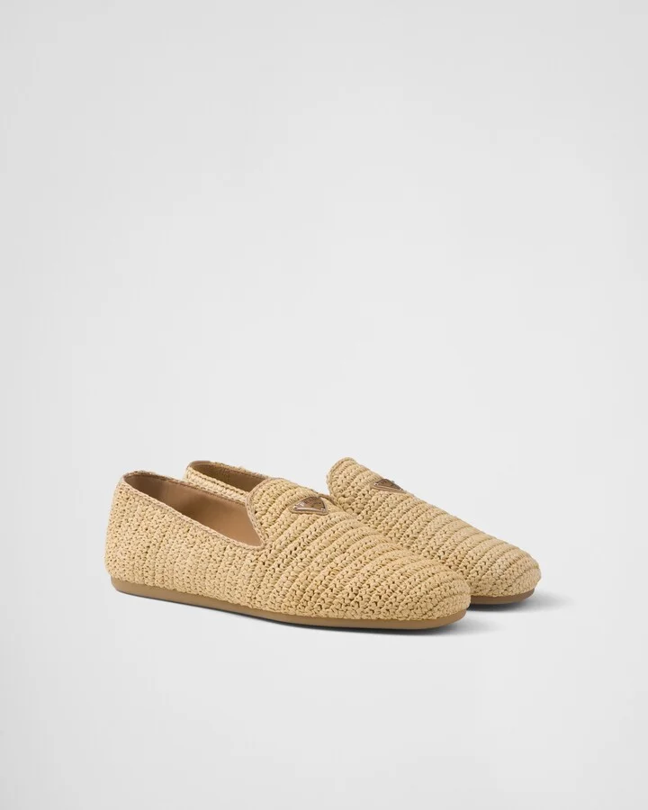Crochet slip-on shoes