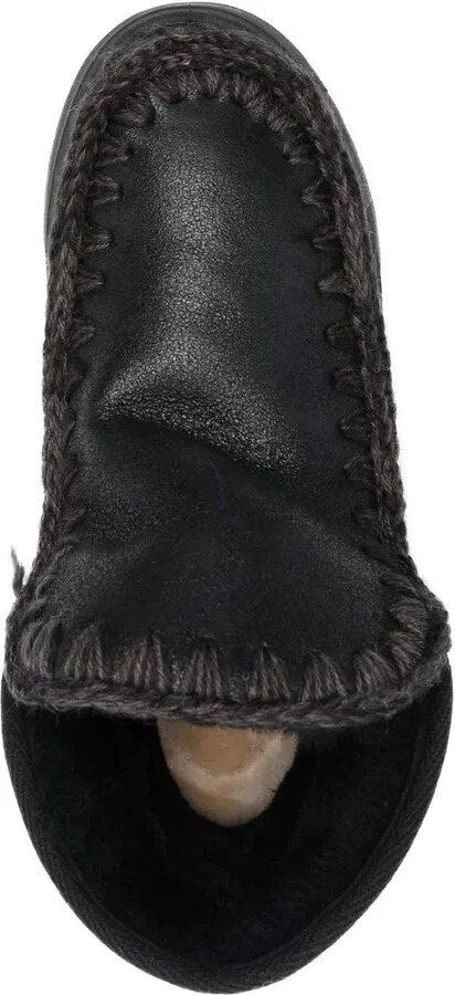 Crochet Stitch-Trim Boot Sneakers - Image 4