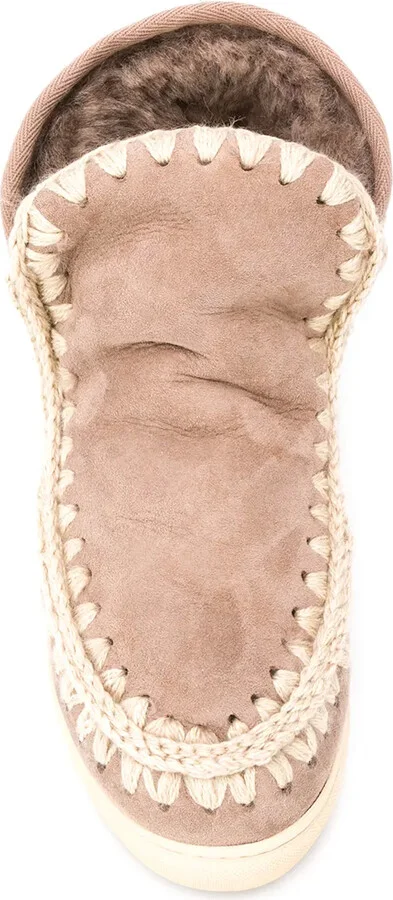 Crochet Stitch-Trim Sneaker Boots - Image 4