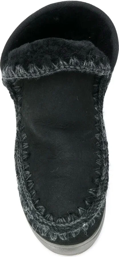 Crochet Stitch-Trim Sneaker Boots - Image 4