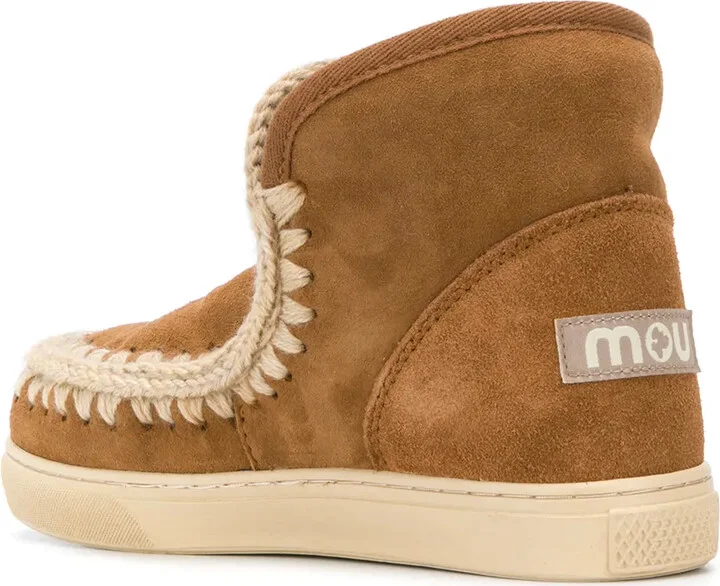 Crochet Stitch-Trim Sneaker Boots - Image 3