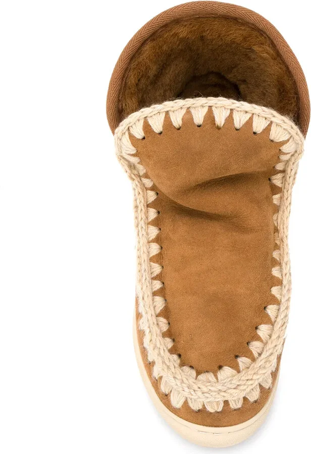 Crochet Stitch-Trim Sneaker Boots - Image 4