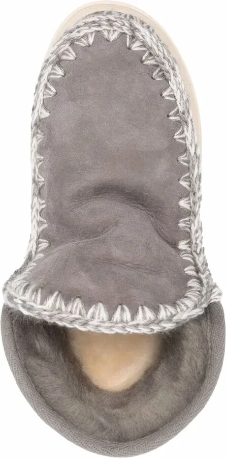 Crochet Stitch-Trim Sneaker Boots - Image 4