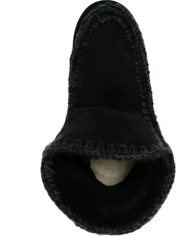 Crochet Stitch-Trim Wedge Boots - Image 4