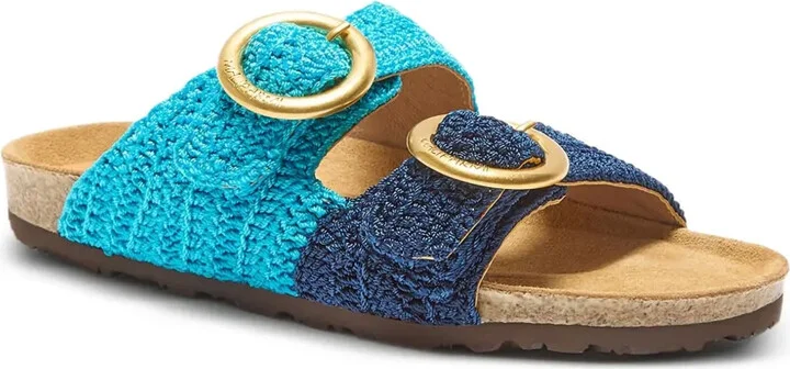 Crochet-Texture Buckle Sandals - Image 2