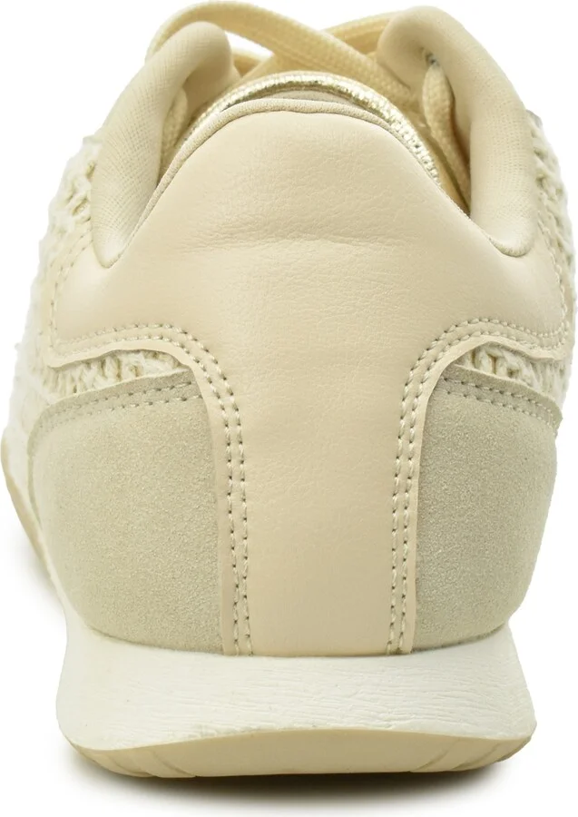 Crochet Trim Metallic Low Top Sneaker - Image 4
