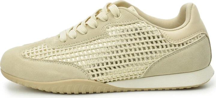Crochet Trim Metallic Low Top Sneaker - Image 5