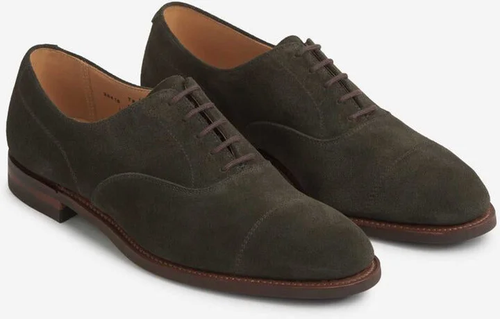 Crockett & Jones Suede Oxford Shoes - Image 2