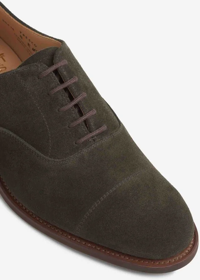 Crockett & Jones Suede Oxford Shoes - Image 5