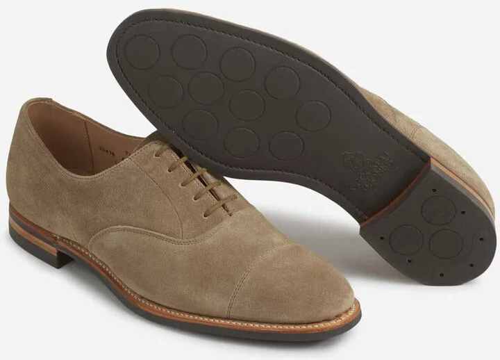 Crockett & Jones Suede Oxford Shoes - Image 4