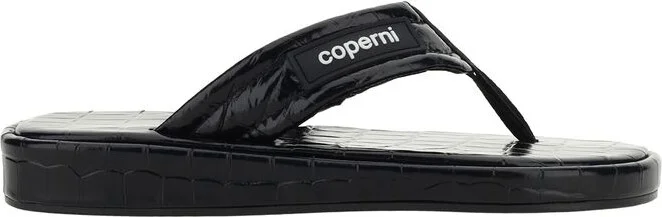 Croco Branded Flip Flop