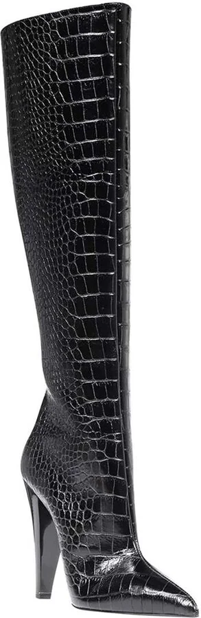 Croco-print Leather Boots - Image 2
