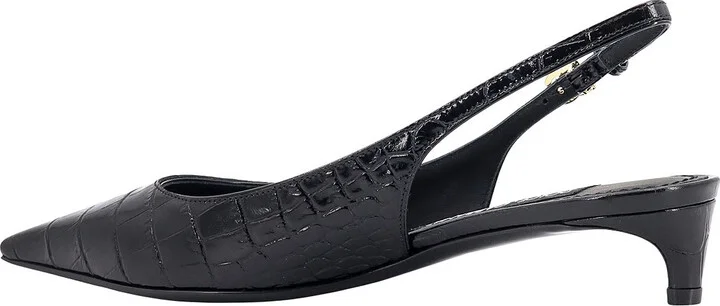 Croco Print Leather Slingback - Image 3