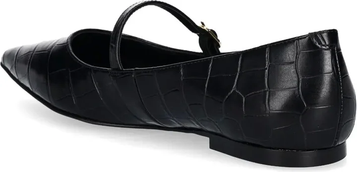 Crocodile-Effect Ballet Flats - Image 3
