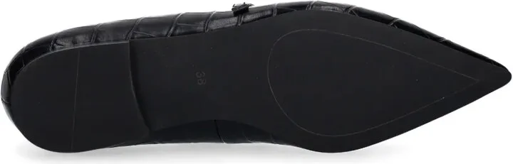 Crocodile-Effect Ballet Flats - Image 5
