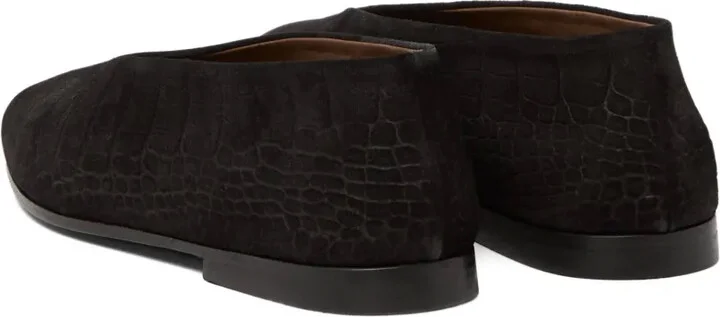 Crocodile-Effect Ballet Flats - Image 3