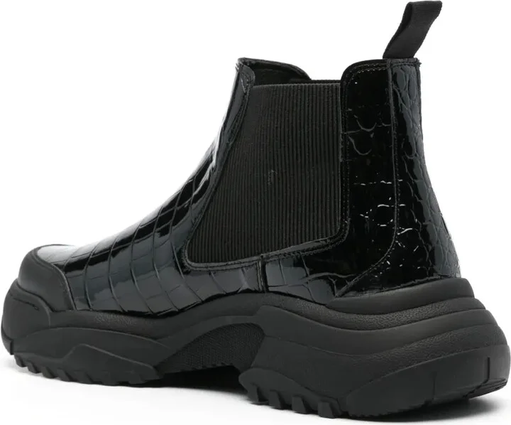 crocodile-effect Chelsea boots - Image 3
