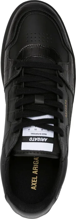 Crocodile-Effect Leather Sneakers - Image 4