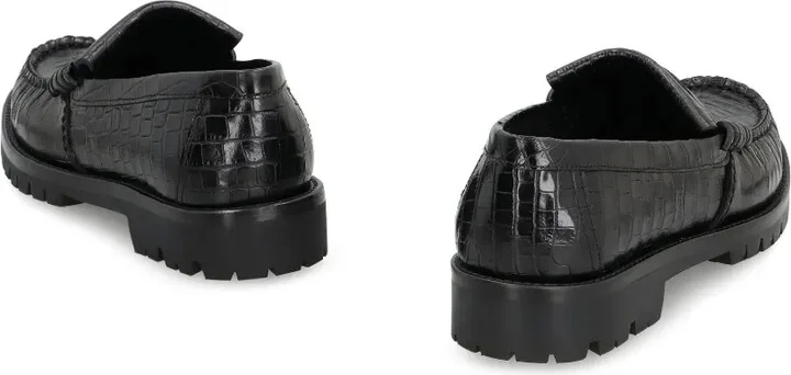 Crocodile-Effect Loafers - Image 3