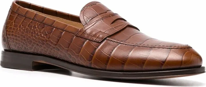 Crocodile Effect Loafers - Image 2