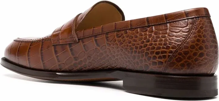Crocodile Effect Loafers - Image 3