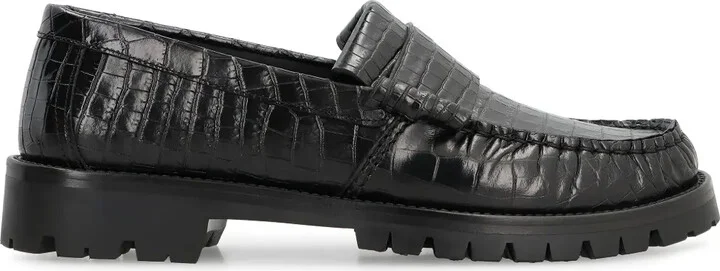 Crocodile-Effect Loafers