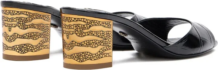 Crocodile-Effect Mules - Image 4