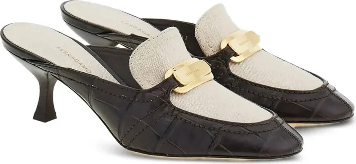 Crocodile-Effect Mules - Image 2