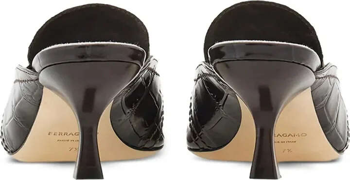 Crocodile-Effect Mules - Image 3