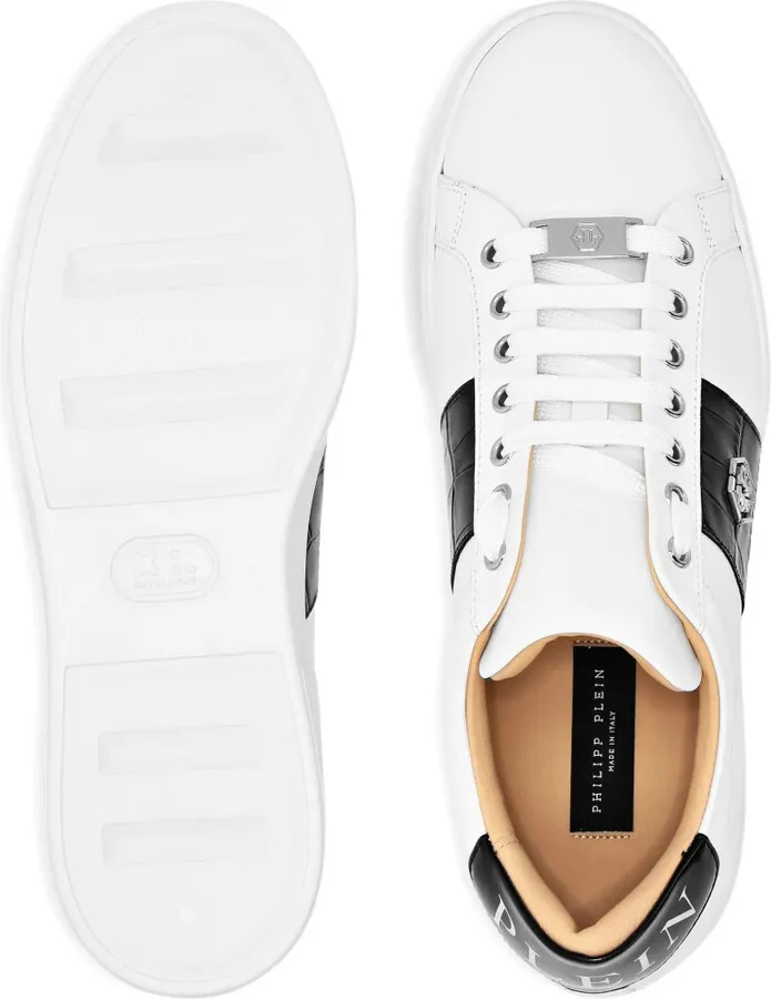 Crocodile-Effect Panelled Sneakers - Image 3