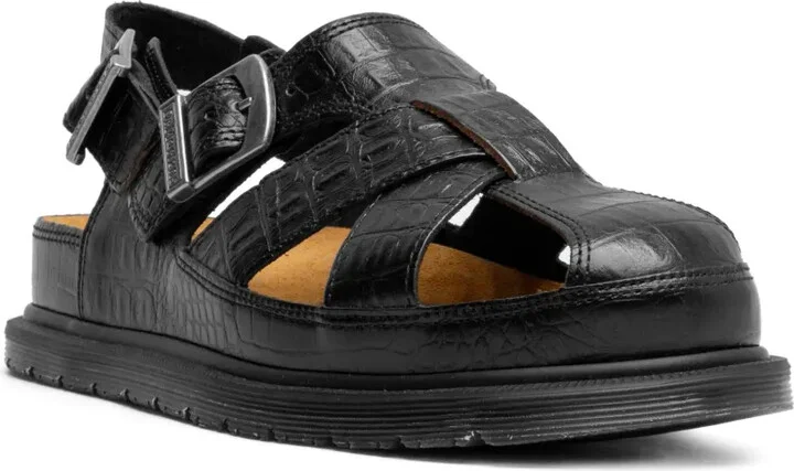 Crocodile-Effect Sandals - Image 2