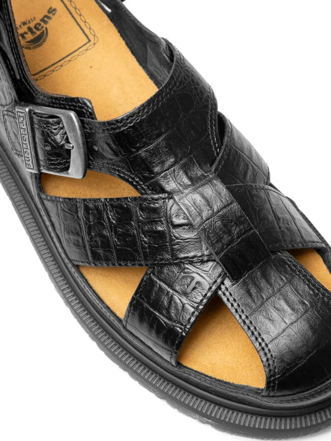 Crocodile-Effect Sandals - Image 5