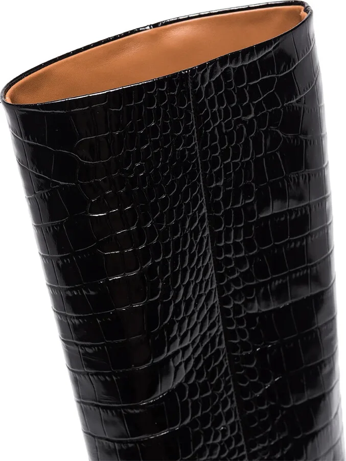 Crocodile-Embossed Boots - Image 2