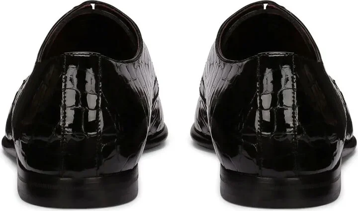 crocodile-embossed Derby shoes - Image 2