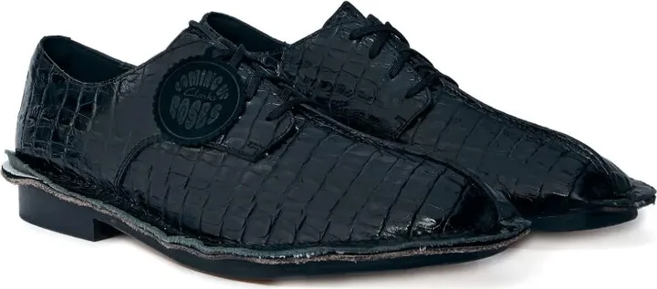 Crocodile-Embossed Lace-Up Shoes - Image 2