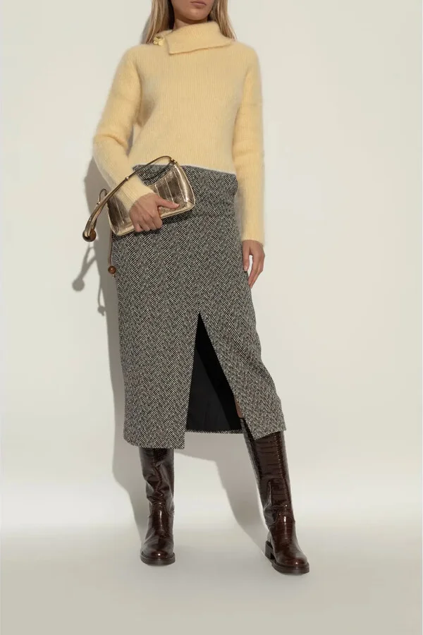 Crocodile-Embossed Leather Boots - Image 3