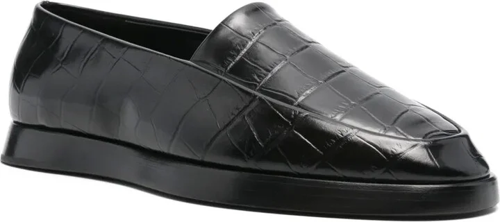 Crocodile-Embossed Loafers - Image 2