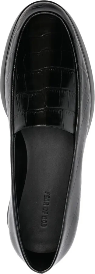Crocodile-Embossed Loafers - Image 4