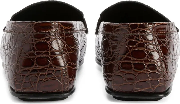 Crocodile-Embossed Loafers - Image 3